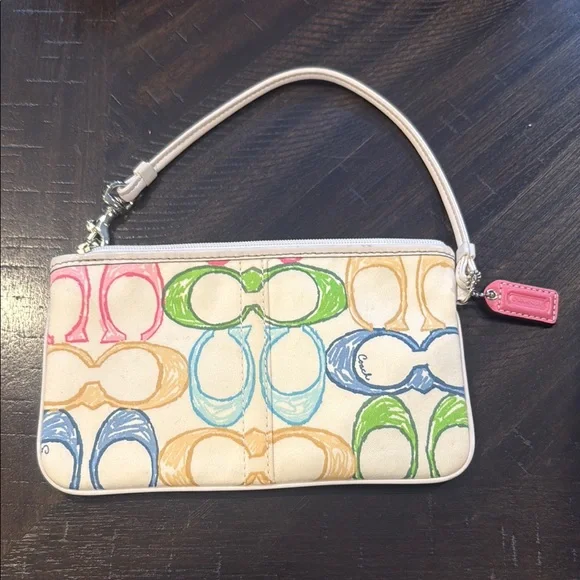 Coach Colorful Print Wristlet - Picture 3 of 3
